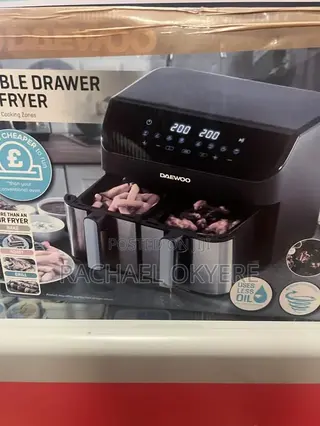Air Fryer Daewoo 9L Double drawers.New Version