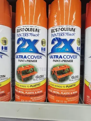 Rust-Oleum 2X Spray Paint 12oz – Gloss Real Orange Primer & Paint