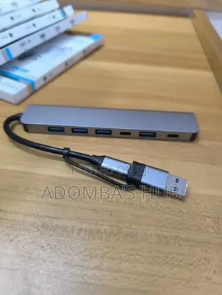 -
7-in-1 Aluminum Usb Hub – Herfair Usb -C Adapter