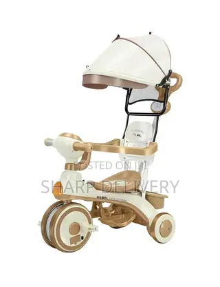 4 -in-1 Kids Tricycle With Adjustable Canopy