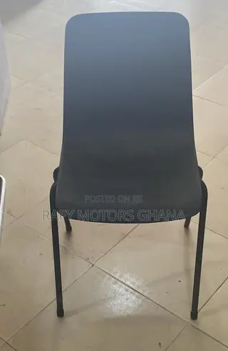 Black Plastic Four Legged Chair