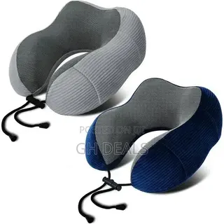 Comfortable Multifunctional Neck Pillow/ Support- Gray/ Blueblack