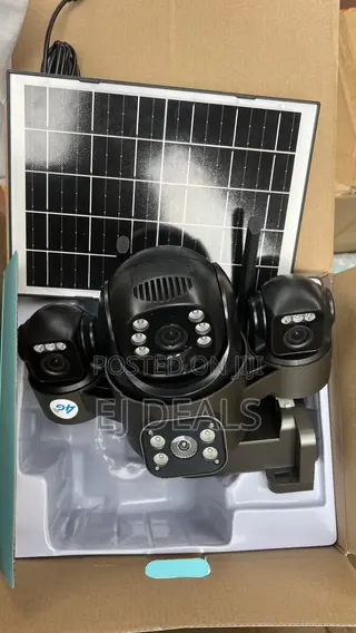 Outdoor Solar Camera 3 Lense Supports All Network SIM Card