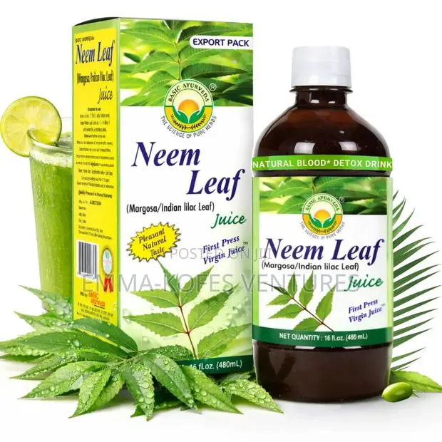 Neem Leaf Juice Natural Bitter Herbal Detox Drink, Supports Skin, Etc · Photo 1