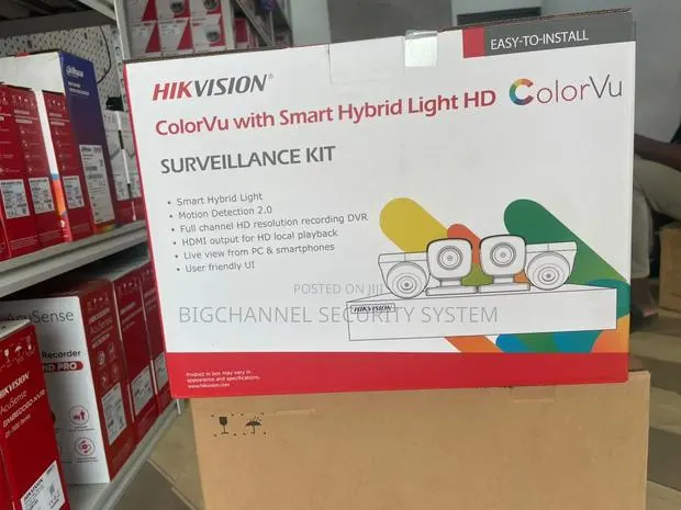 Hikvision Colorvu Surveillance Kit Ds-J142i/7204ghi-M1+2+2cam/Colorvu · Photo 1