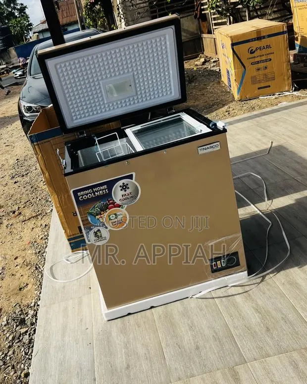 Elegant Gold Single Door Chest Freezer(Nas200fl)150 · Photo 1