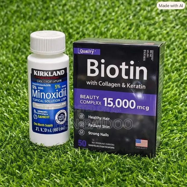 Kirkland Minoxidil and Biotin Hair Growth Suplement (Active Hair Comb) · Photo 1