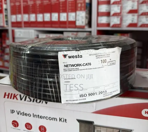 Westa 100m Cat6 Network Cable Outdoor SFTP Twisted Pairs Dual Coated · Photo 1