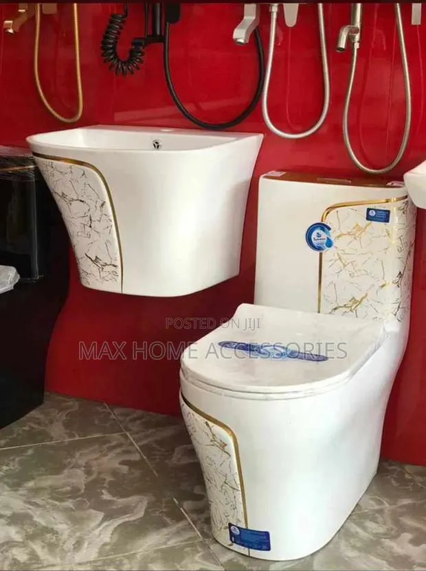 White And Gold Water Closet · Photo 1