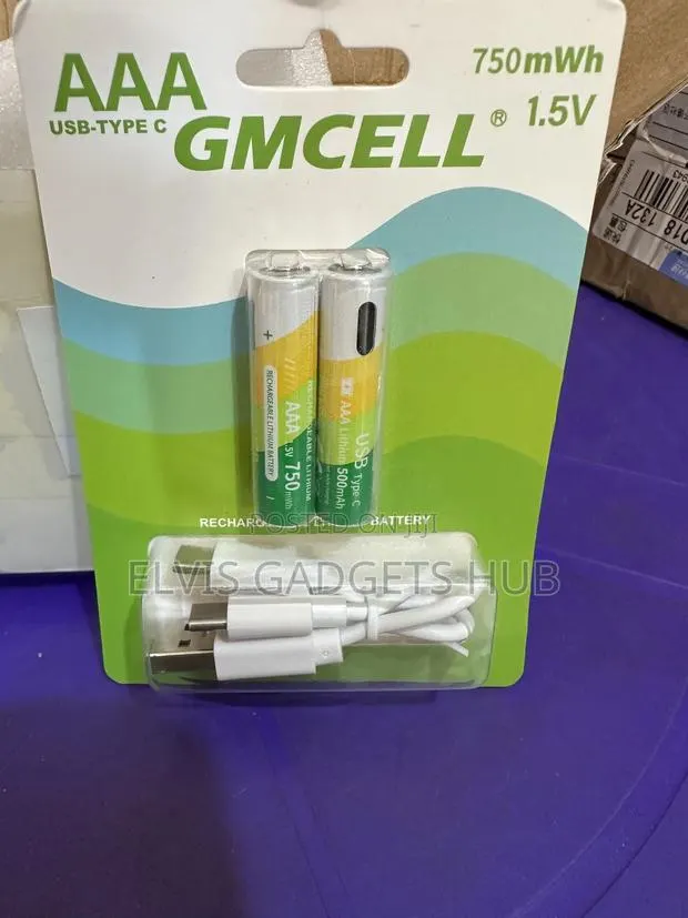 Gmcell Aaa Usb-c Rechargeable Batteries With A Charging Cable · Photo 1