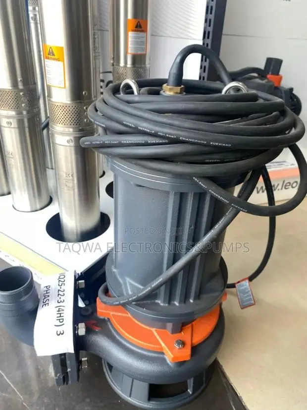 Choose Leo 4hp Sewage 3kw 3 Phase Pump · Photo 1