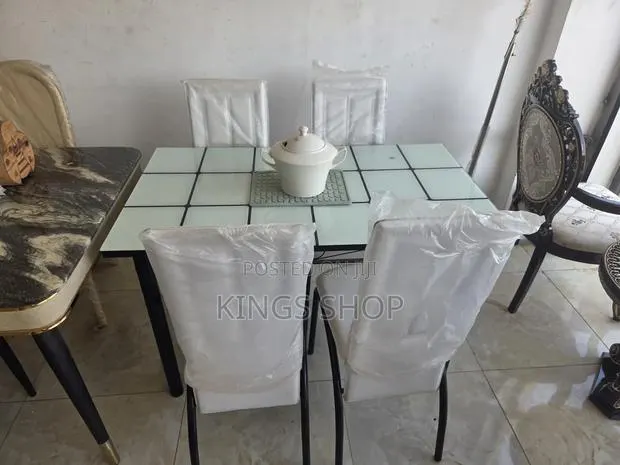 Glass Dining Set 4 Seater · Photo 1