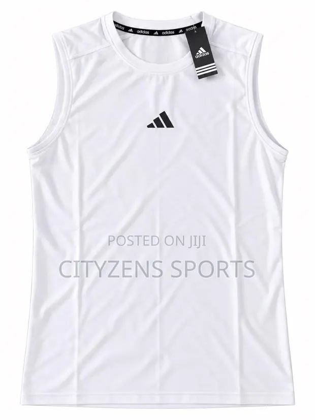 New Adidas White Sleeveless Top