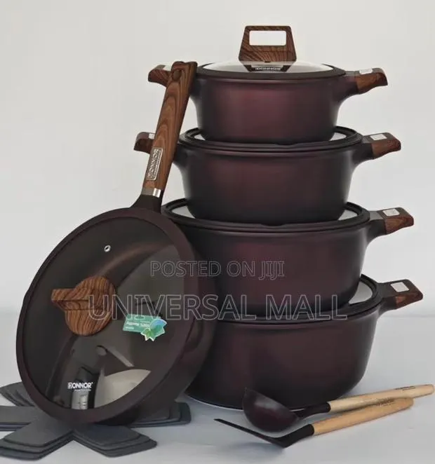 5 Set Nonstick Cookware With Kitchen Cutlery · Photo 1