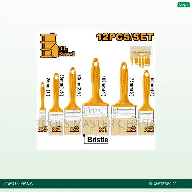 12 PCS Paint Brush - CHPTB · Photo 1