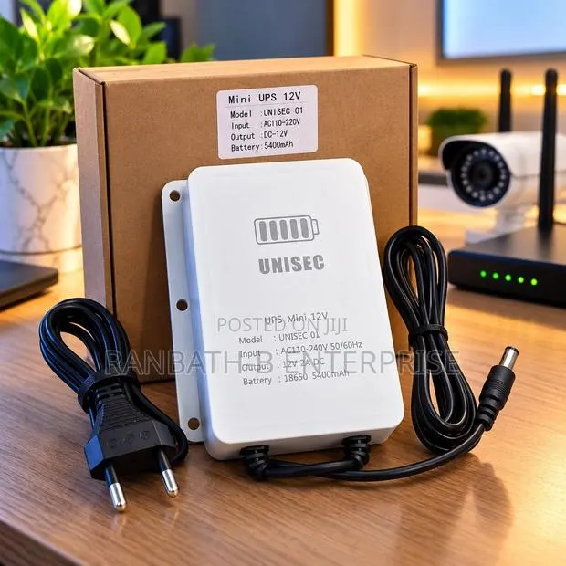 UNISEC Mini UPS 12V–5400mAh Backup Power for Routers Network Devices · Photo 1