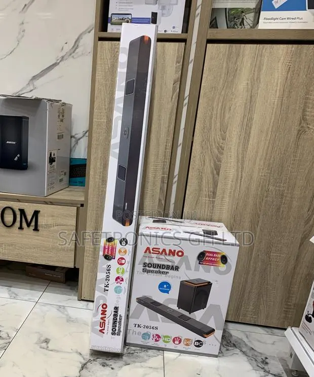Secure Black Wireless Asano Tk-2056 Electric Bluetooth Soundbar · Photo 1
