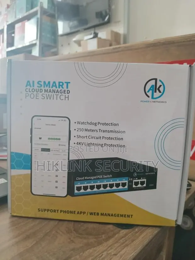 Ak 8 Port Cloud Managed Poe Switch · Photo 1