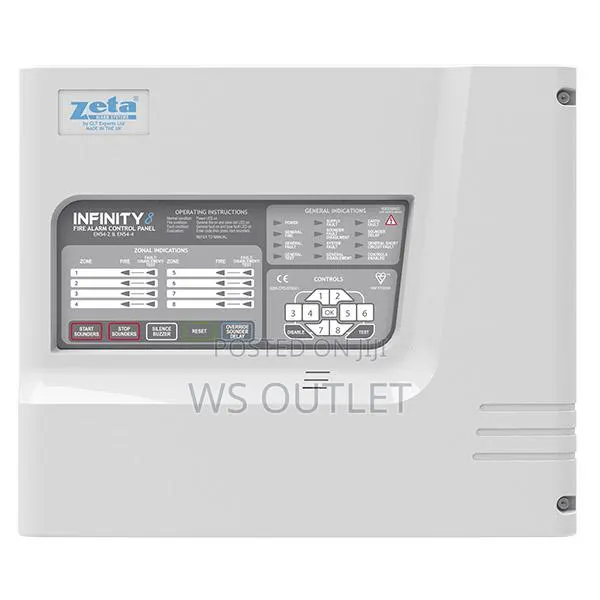 Infinity 4 Zone Conventional Zeta Fire Alarm Pan · Photo 1