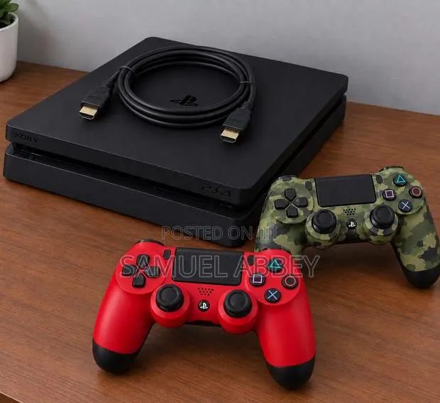 PlayStation 4 Slim 500GB With 2 Controllers · Photo 1