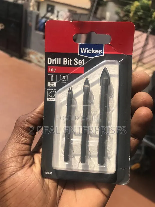 Genuine Wickes Tiles,Glass and Mirror Drill Bit 3 Set 5mm,6mm,8mm · Photo 1