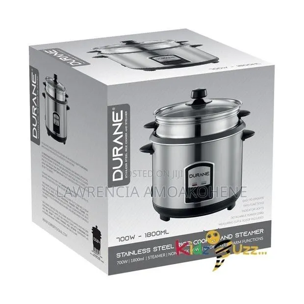 Stainless Steel Rice Cooker and Steamer (700w · Photo 1