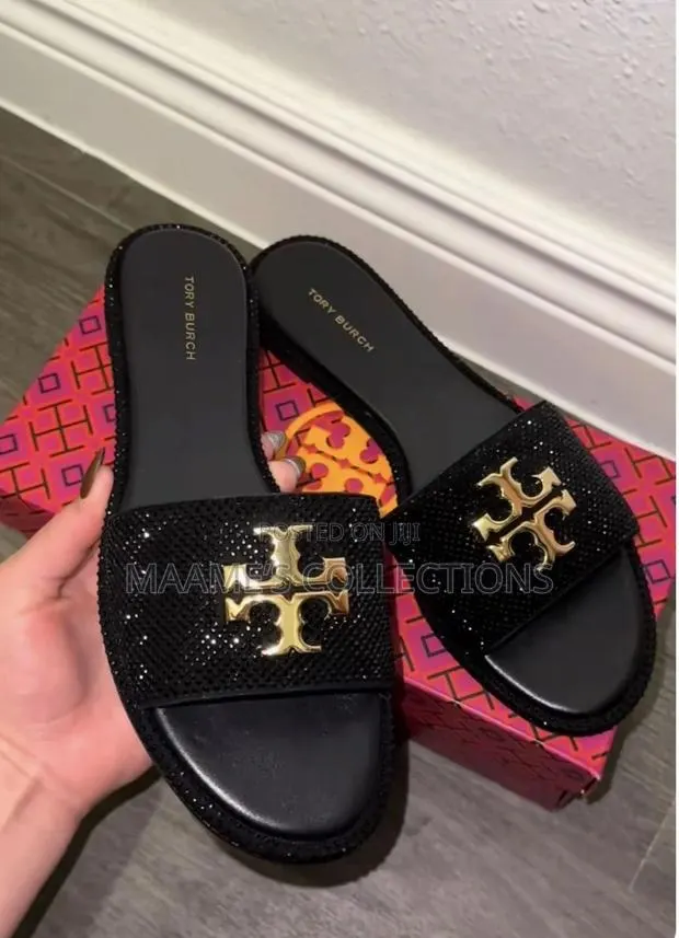 Tory Burch Rhinestone Everly Women’S Sandals / Slippers ( in a Box) · Photo 1