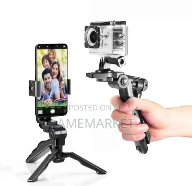 Handheld Grip Stabilizer Tripod for Smartphones – Android & iOS