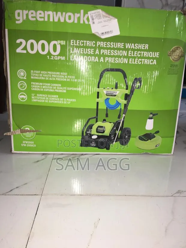 Greenworks 2000 Psi Electric Pressure Washer / Car Washer · Photo 1