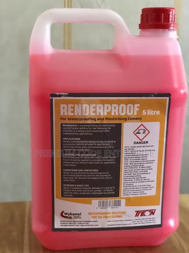 Renderproof Salt Water Control Additive, 5 Liter · Photo 1