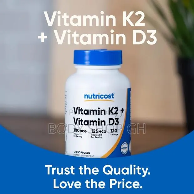 Vitamin (100mcg) + Vitamin D3 (5000 Iu) - High Absorption 120 Caps · Photo 1