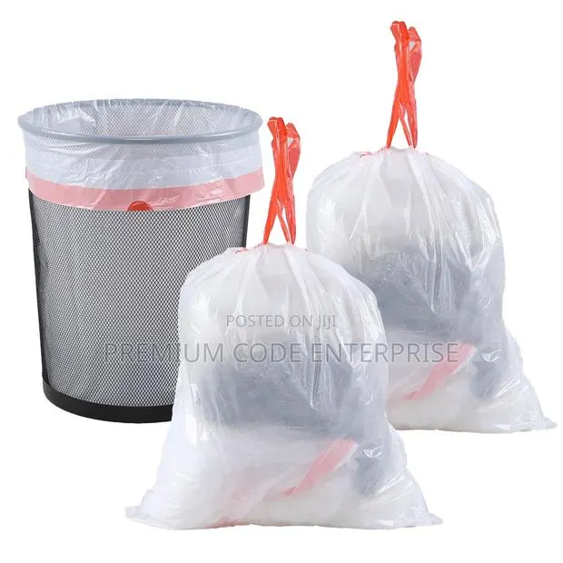 15l White Bin Liner Bags With Handle – 360pcs | Small Size · Photo 1