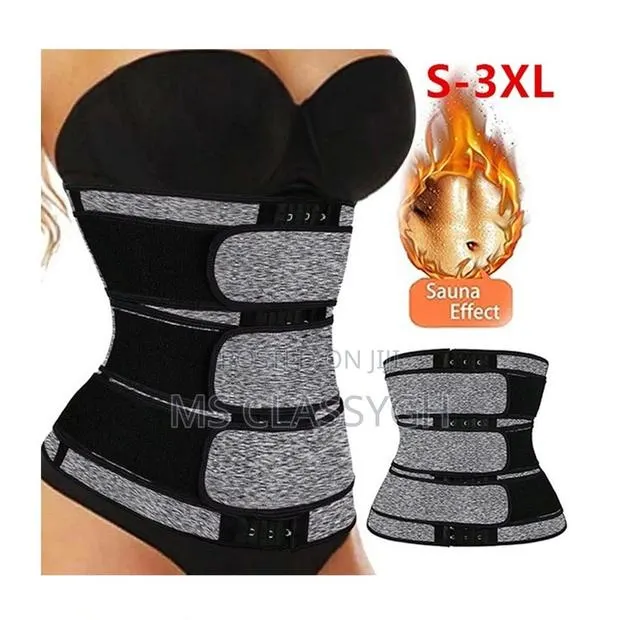 3-Belt Waist Trainer Neoprene Body Shaper Slimming Belt · Photo 1