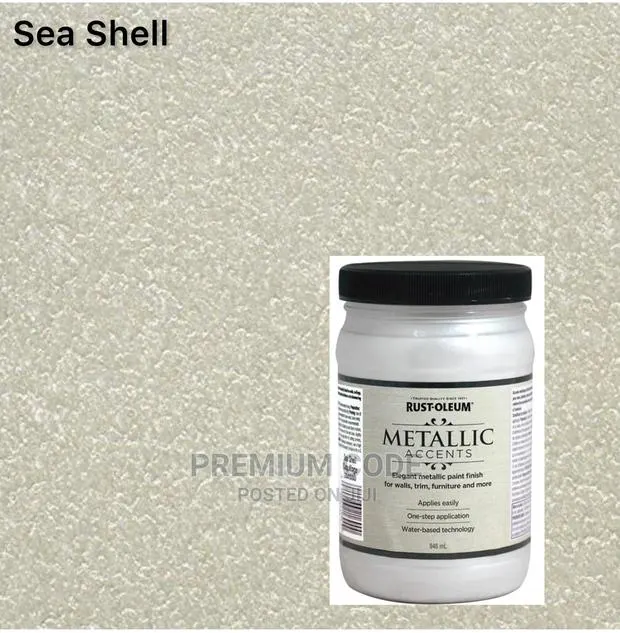 Metallic Accents Paint, Sea Shell · Photo 1