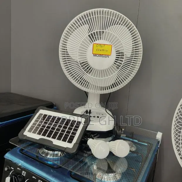 Save Energy and Money on Our Strong Rechargeable Fan With Solar Panels · Photo 1