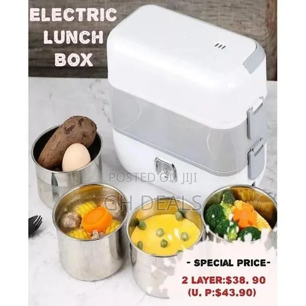 Electric Lunch Box/Food Warmer - White/Gray · Photo 1