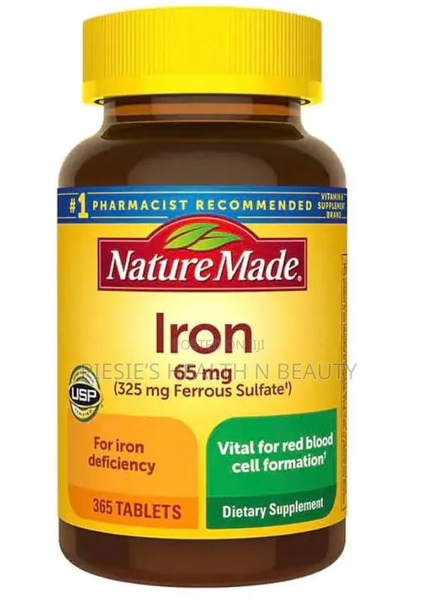 Nature Made Iron 65 Mg (325 Mg Ferrous Sulfate) 365 Tablets · Photo 1