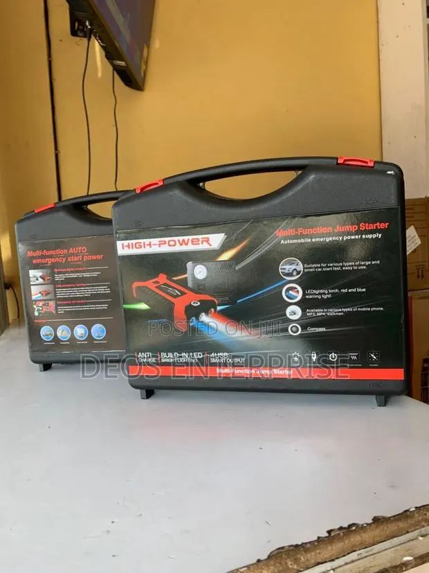 Jump Starter With Air Compressor AC Charger USB Power Bank · Photo 1