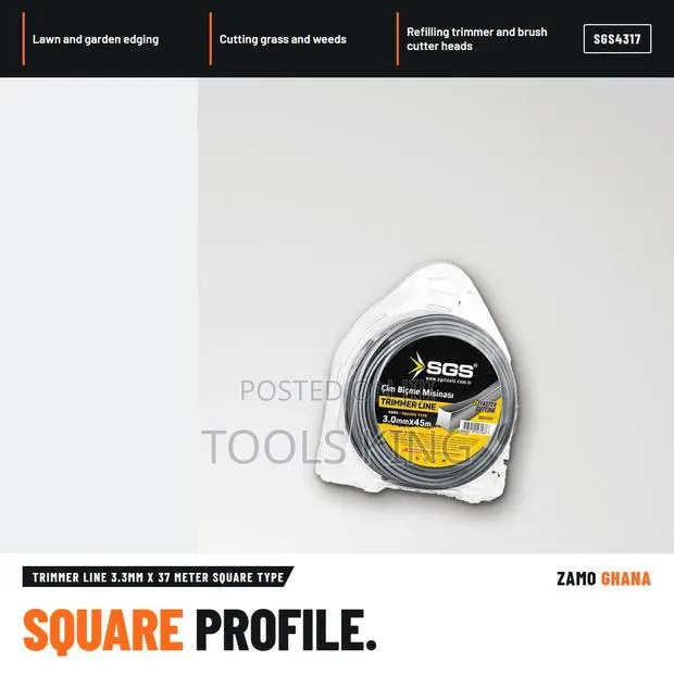 Trimmer Line 3.3Mm X 37 Meter Square Type - SGS4317 · Photo 1