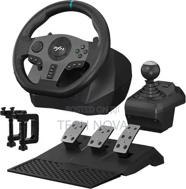 PXN V9 Gaming Racing Wheel With Pedals Sim Steering Wheel · Photo 1