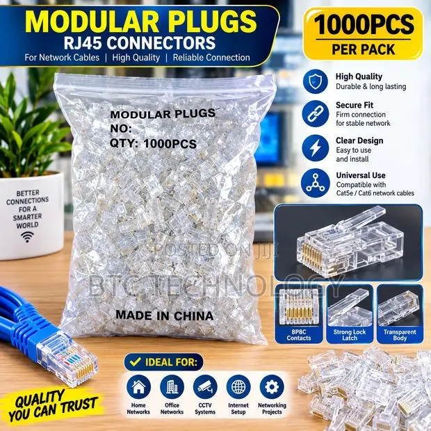 Moduler Plug RJ45 1000pcs · Photo 1
