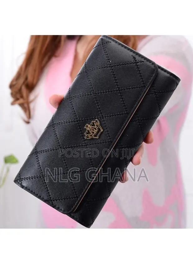 Pu Leather Crown Wallet Long Purse for Women. Tvx27521 · Photo 1
