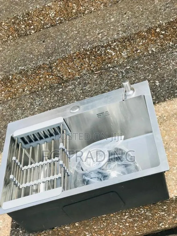 Single Bowl Sink - Silver Sink - Kitchen Worktop Sink · Photo 1