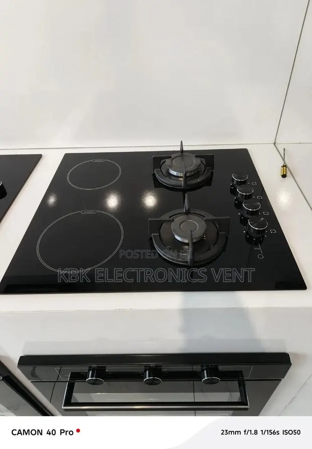 Luxell 60cm 2gas + 2electric Cooker Hob · Photo 1