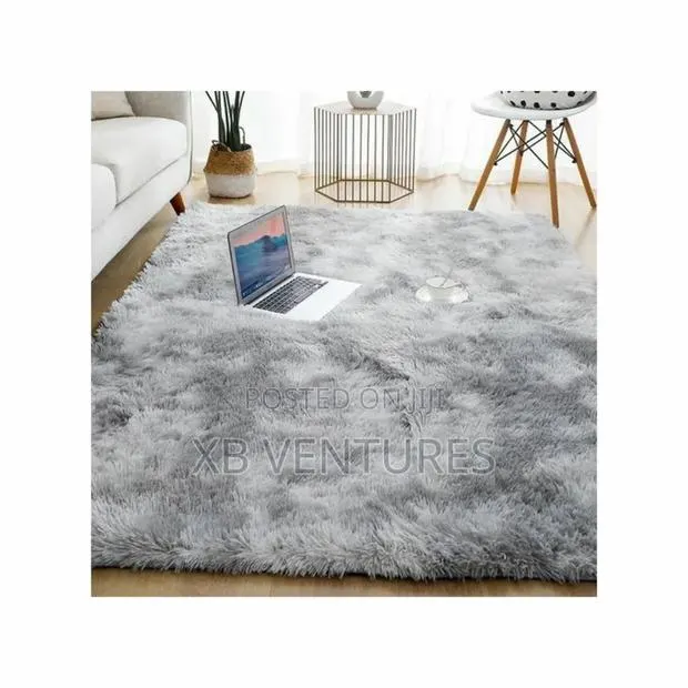 Home Decor Carpet Fluffy Thickened Soft Gray 120*160cm · Photo 1