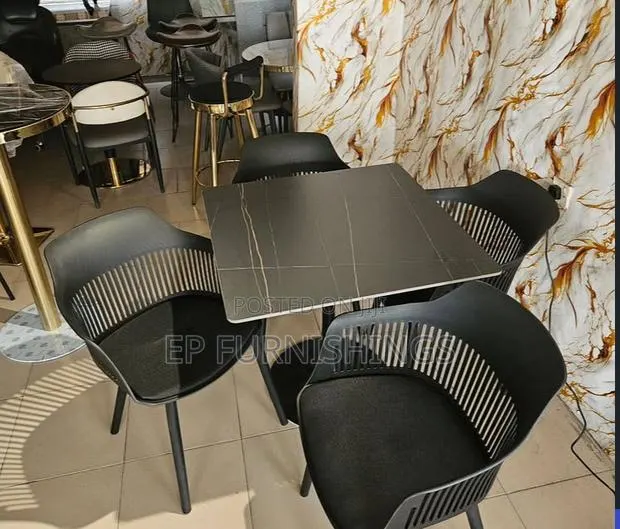 4-Piece Modern Café Dining Set · Photo 1