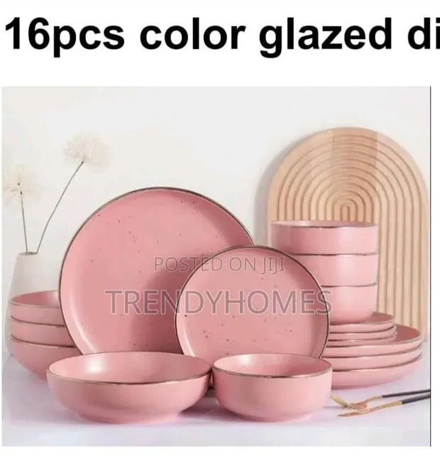 16pcs Colour Glazed Dinnerware Set · Photo 1