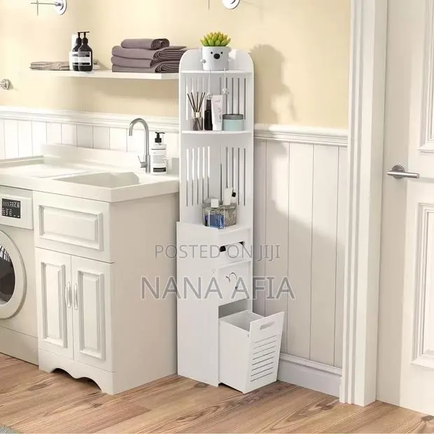 Bathroom Storage Rack, Toilet Shelf, Floor-Standing Multi-Layer · Photo 1
