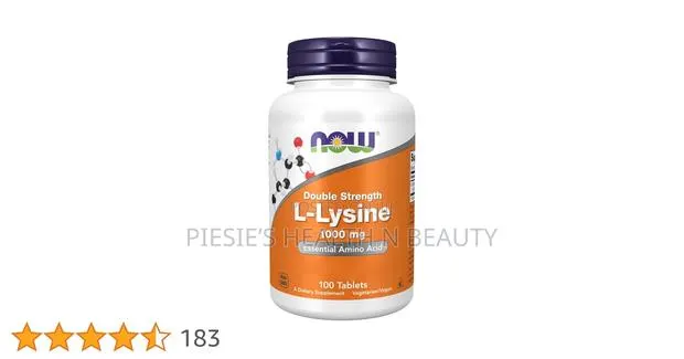 Now Foods, L-Lysine, Double Strength, 1.000mg, 100 Vegan Tablets · Photo 1