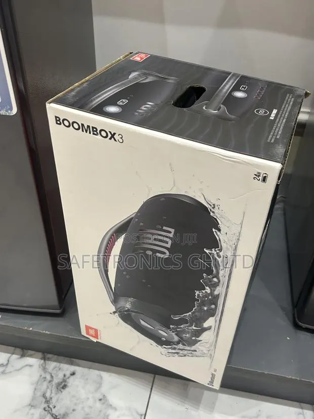 Newly Boxed • Bluetooth Wireless JBL Boombox 3 (Black) Speaker · Photo 1